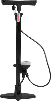 Image de Pompe à pied pour vélo, gonfleur de pneus avec manomètre, Cycle Bike Air