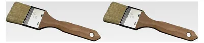 Produktbild von Nachhaltiger und traditioneller Grillpinsel aus Buchenholz und Naturborsten - Größe 2 | Backen, Kochen, Grillen und Outdoor | mit flexiblen Naturborsten (Packung mit 2)