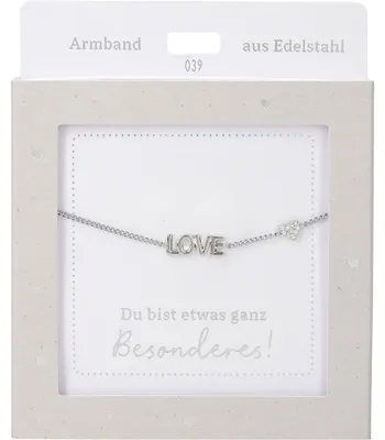 Produktbild von Depesche Armband Silber LOVE Freundschaft Geschenk für Mädchen