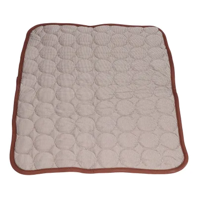 Produktbild von Atmungsaktive, faltbare Kühlmatte für Haustiere, selbstkühlende Decke für kleine, mittlere und große Hunde und Katzen, Braun, Größe L (70 x 55 cm)