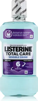 Obrázek produktu pro Listerine Total Care Sensitive Teeth 500ml - Udržuje svěží dech (1 balení)