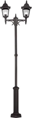 Produktbild von Elstead Chapel Außen-Stehleuchte E27 2-fach 227cm Schwarz IP44,  UK