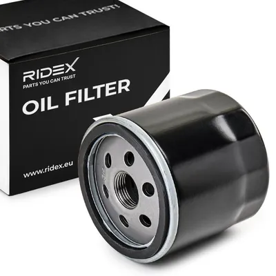 Produktbild von Ölfilter RIDEX 7O0032 Anschraubfilter für FORD Fiesta Mk6 Schrägheck (JA8, JR8) FOCUS III Turnier Fiesta Mk5 Schrägheck (JH1, JD1, JH3, JD3) Kuga Mk2