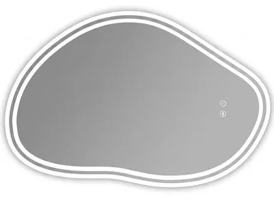 Zdjęcie produktu dla Lustro asymetryczne z oświetleniem BJ11CK, 80 x 53 cm