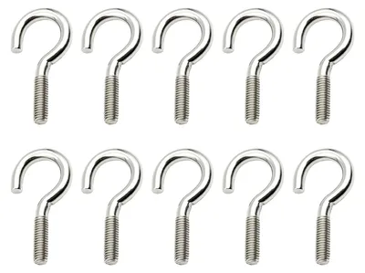 Image de Crochets en acier inoxydable, M6 x 50 mm, lot de 10