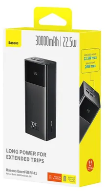 Produktbild von Baseus FP41 30000mAh 22,5W Powerbank + USB-C Kabel