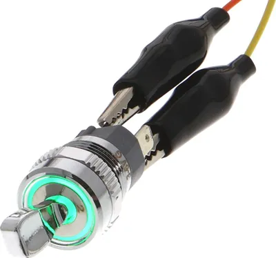 Produktbild von Rockerswitch Kippschalter LED beleuchtet diverse Farben Farbe: Grün