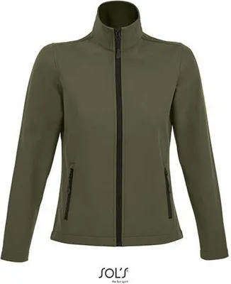 Image de SOLs 01194 | Womens Softshell Zip Jacket Race - Couleur : Army - Taille : L