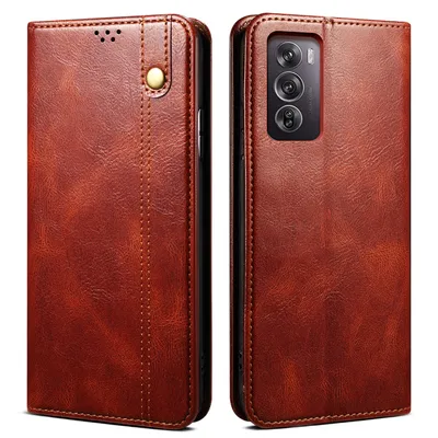Produktbild von Hülle für Oppo Reno12 Pro Leder Brieftasche Schutzhülle mit Standfunktion Rot