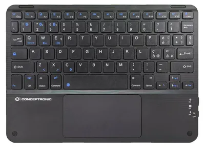 Obrázek produktu pro Conceptronic TOBIN01BIT, Tenkeyless (80–87 %), Bezdrátový, Bluetooth, QWERTY, Černá