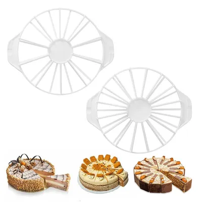 Produktbild von Kuchenteiler Set für 10–16 Stücke, Torten Portionierer, gleichmäßige Aufteilung