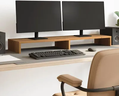 Obrázek produktu pro vidaXL Stojan na monitor Artisan dub 100x27x10 cm Materiál na bázi dřeva