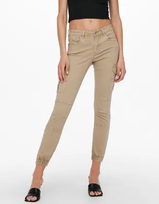 Obrázek produktu pro Kalhoty Cargo Denim Jogger Stretch Jeans Mid Waist Carrot Trousers - 34W / 32L