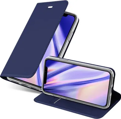 Produktbild von Cadorabo Handyhülle für Apple iPhone X / XS Schutz Hülle in Blau Cover Etui Book Case Booklet