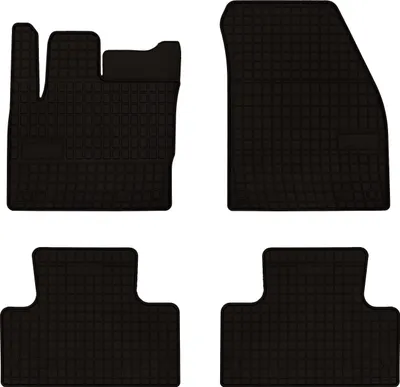 Image de Tapis de sol voiture en caoutchouc pour Range Rover Evoque (2011-2018, SUV) Noir, lot de 4 pièces, fixations