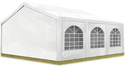 Produktbild von TOOLPORT Hochwertiges Partyzelt 5x6 m Pavillon Zelt PE Plane 450 N Gartenzelt Festzelt Wasserdicht weiß
