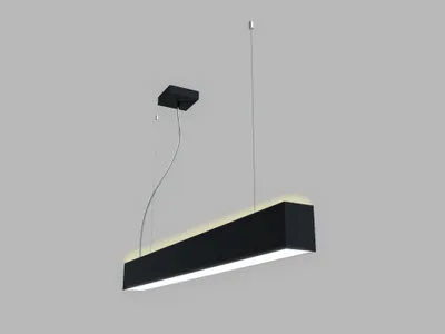 Zdjęcie produktu dla Oprawa wisząca LED LINO II P/N-Z CRI90 aura z możliwością ściemniania DALI, Wariant: LINO II P/N-Z, 900 mm, 24 W, 3360 lm, czarny, 3CCT, DALI