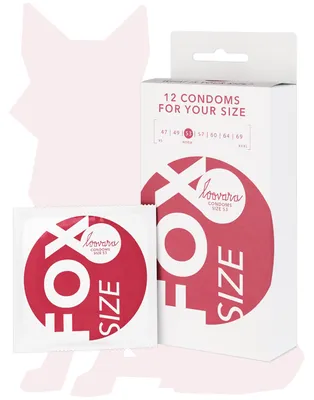 Immagine prodotto di Preservativi Loovara Power Animal Fox 53 mm, 12 pezzi