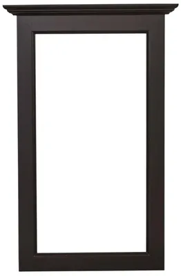Produktbild von Casa Padrino Landhausstil Spiegelrahmen Schwarz 65 x 8 x H. 100 cm - Landhausstil Möbel