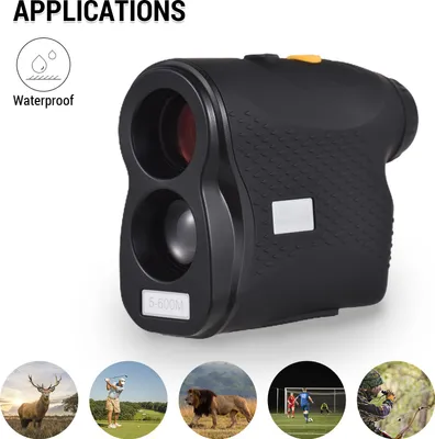 Obrázek produktu pro Golfový dálkoměr, digitální lovecké měření, monokulární dalekohled, rozsah měření 500-800 m, černý