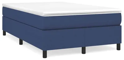 Produktbild von vidaXL Boxspringbettgestell Blau 120x200 cm Stoff