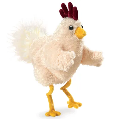 Produktbild von Folkmanis Handpuppe Huhn weiß 30 cm