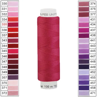 10 x 100m / 1 Spule Unipoly 120 TEX14x2 Polyester rot