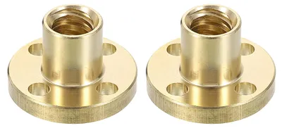 2x Tr8 Messingmutter für Trapezspindel, 4 mm Teilung