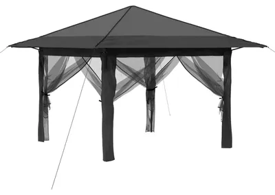 Zdjęcie produktu dla Gazebo z 4 Ścianami 3,3 x 3,3 m Jasnoszary i antracytowy