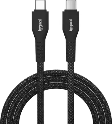 Zdjęcie produktu dla iggual IGG319765, 1 m, USB C, USB C, Czarny
