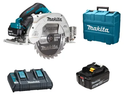 Image de Scie circulaire 2x18V LXT + batterie 5Ah + chargeur + coffret - MAKITA - DHS900PT2