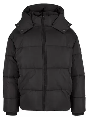 Produktbild von Urban Classics Winterjacke Herren Puffer Jacket With Flap Hood schwarz L