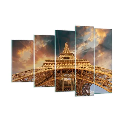 Produktbild von Bilder auf glas - Eiffle Architektur Paris - 150x100cm - Glasbilder - Wandbilder - Kunstdruck - zum Aufhängen bereit - Wanddekoration aus Glas - Glas Bilder - Wandbild auf Glas - GEG150x100-2437