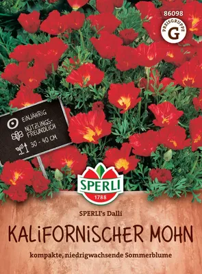 Produktbild von SPERLI Kalifornischer Mohnsamen Dalli Eschscholzia californica 100 Pflanzen