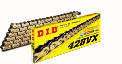Produktbild von Did 428Vxg&B-124 Gold Kette (124 Glieder) O-Ring (Offen + Verschluss)