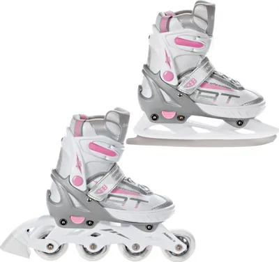 Produktbild von 2in1 Raven Inline Skates Profession White/Pink 28-32 verstellbar