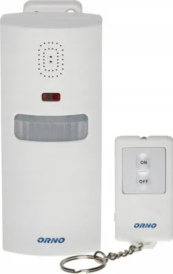 Image de Orno | Alarme portable OR-MA-711 - Blanc - 100 dB - Détecteur de mouvement - Télécommande incluse