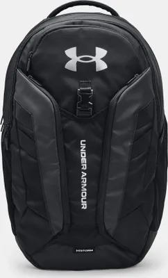 Produktbild von Under Armour UA Hustle Pro Black/Black/Metallic Silver 31,5 L Rucksack