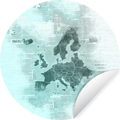 Produktbild von MuchoWow® - Tapetenkreis - Wandbild rund - Schlafzimmerdekoration - Wanddeko - runde Tapete - Kunst für zu Hause