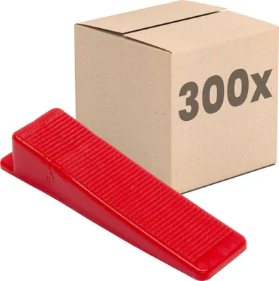 Produktbild von Dalsys Fliesen Nivelliersystem 300 Keile, Verlegehilfe Set, Fliesenleger Werkzeug