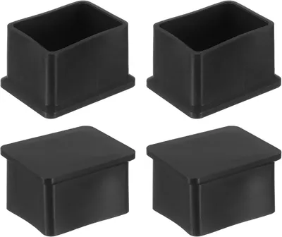 Obrázok produktu pre Krytky na nožičky stoličiek, obdĺžnikové, 40x30 mm, 4 kusy, vhodné na podlahy pod nábytok