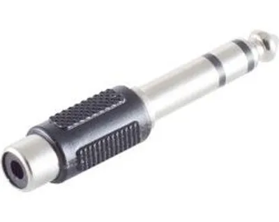 Produktbild von Klinkenstecker Stereo 6,3mm / Cinchbuchse