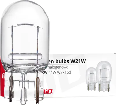 Obrázok produktu pre AMiO Halogénové žiarovky T20 W21W W3x16d 12V 21W 10ks