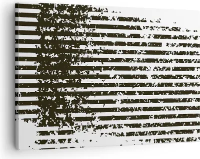 Produktbild von Bild auf Leinwand - Leinwandbild - Einteilig - Abstraktion Schwarz Gürtel - 70x50cm - Wand Bild - Wanddeko - Wandbilder - Leinwanddruck - Bilder - Wanddekoration - Leinwand bilder - AA70x50-4855