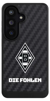 Produktbild von NIVOCASE Hülle für Samsung Galaxy S26  Handyhülle NIVOcore Case Schwarz Borussia Mönchengladbach Carbon Gladbach