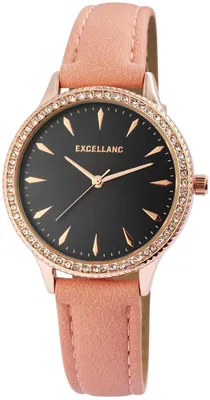 Produktbild von Damenuhr Armbanduhr Kunstlederband apricot Analog Quartzwerk