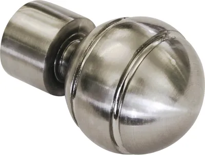 Produktbild von Gardinia Endstück Kugel für Ø 19 mm edelstahl-optik 5,5 cm