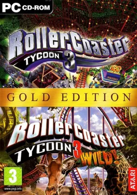 Produktbild von Rollercoaster Tycoon 3 Gold + Wild Expansion Disk (PC DVD) (UK IMPORT)