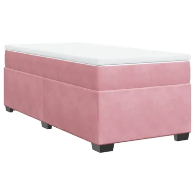 Produktbild von vidaXL Boxspringbett mit Matratze Rosa 80x200 cm Samt
