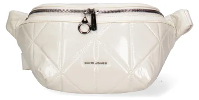 Produktbild von David Jones Bauchtasche Schwarz Vegane Leder Gesteppt Verstellbarer Riemen Black B UNICA 18x16x9 cm F6716-1-BLACK